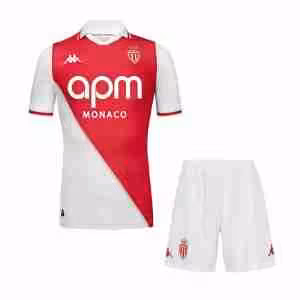 Maglietta Calcio AS Monaco Prima Set Bambino 2024 2025