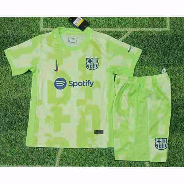 Maglietta Calcio FC Barcellona Terza Set Bambino 2024 2025
