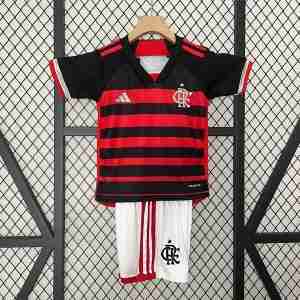 Maglietta Calcio Flamengo Prima Set Bambino 2024 2025
