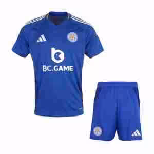 Maglietta Calcio Leicester City Prima Set Bambino 2024 2025