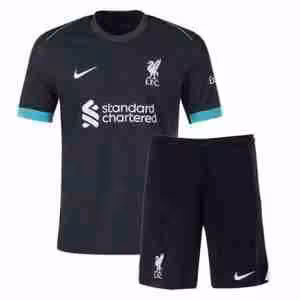 Maglietta Calcio Liverpool Away Set Bambino 2024 2025