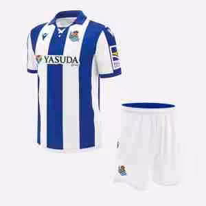 Maglietta Calcio Real Sociedad Prima Set Bambino 2024 2025