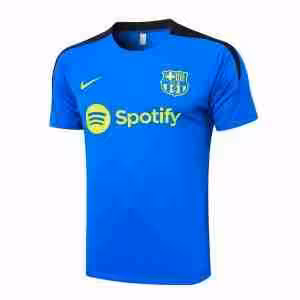 Thailandia Maglietta Calcio Formazione FC Barcellona 2024 2025 Blu Nero