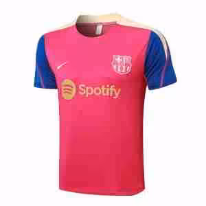 Thailandia Maglietta Calcio Formazione FC Barcellona 2024 2025 Rosso Blu