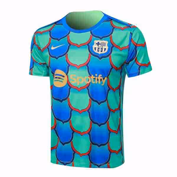 Camiseta Entrenamiento Barcelona 2024-2025 Verde Azul