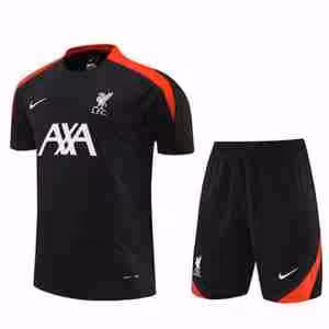 Thailandia Maglietta Calcio Set Formazione Liverpool 2024 2025 Nero