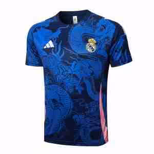 Thailandia Maglietta Calcio Formazione Real Madrid 2024 2025 Blu
