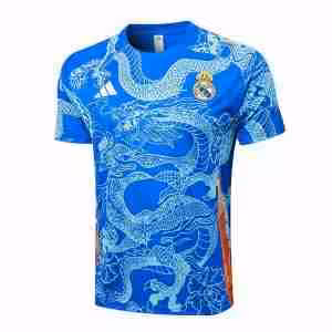 Thailandia Maglietta Calcio Formazione Real Madrid 24 2025 Blu