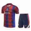 Thailandia Maglietta Calcio Set Formazione FC Barcellona 2024 2025 Blu Rosso