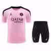 Thailandia Maglietta Calcio Set Formazione Paris Saint Germain 2024 2025 Rosa Nero