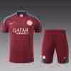 Thailandia Maglietta Calcio Set Formazione Paris Saint Germain 2024 2025 Rosso