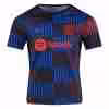 Thailandia Maglietta Calcio Pre-Partita FC Barcellona 2024 2025 Blu Nero