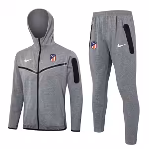 Tuta Con Cappuccio Atletico Madrid 2024 2025 Grigio