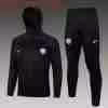 Tuta Con Cappuccio Bambino Inter Milan 2024 2025 Nero