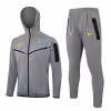 Tuta Con Cappuccio Brasile 2024 2025 Grigio