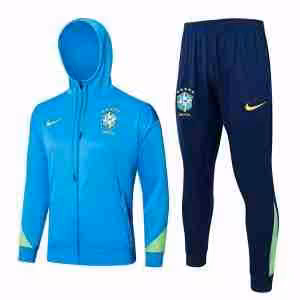 Tuta Con Cappuccio Brasile 24 2025 Blu