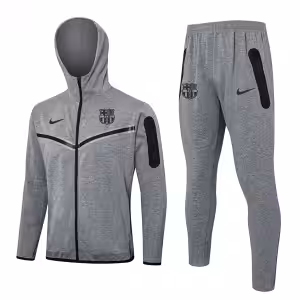 Tuta Con Cappuccio FC Barcellona 2024 2025 Grigio