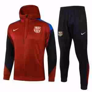 Tuta Con Cappuccio FC Barcellona 2024 2025 Rosso Blu