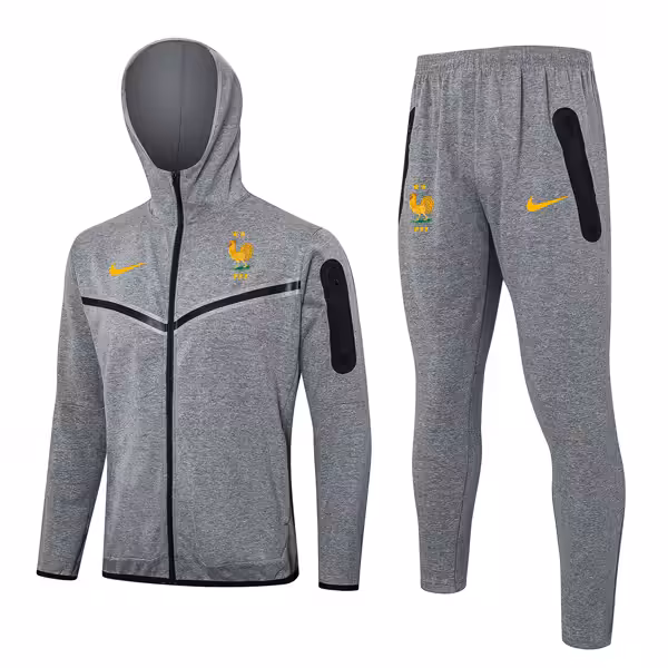 Tuta Con Cappuccio Francia 2024 2025 Grigio