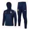 Tuta Con Cappuccio Francia 2024 25 Blu