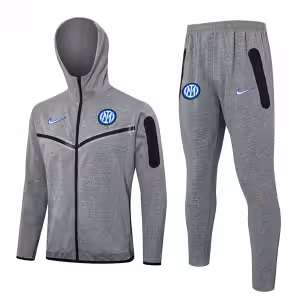 Tuta Con Cappuccio Inter Milan 2024 2025 Grigio