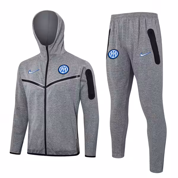 Tuta Con Cappuccio Inter Milan 2024 2025 Grigio