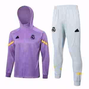 Tuta Con Cappuccio Real Madrid 2024 2025 Porpora