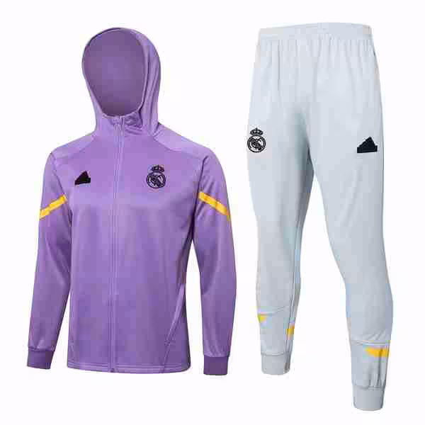 Chandal Con Capucha Real Madrid 2024-2025 Purpura 3