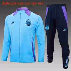 Tute Calcio Bambino Argentina 2024 2025 Blu