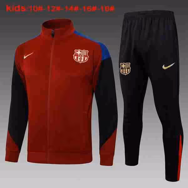 Niños Chandal Barcelona 2024-2025 Rojo Negro 3
