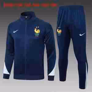 Tute Calcio Bambino Francia 2024 25 Blu