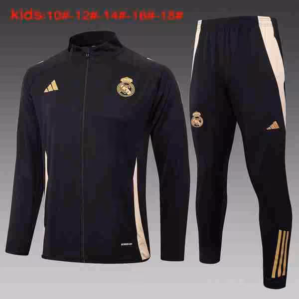 Niños Chandal Real Madrid 2024-2025 Negro 3