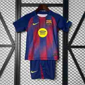 Maglietta Calcio FC Barcellona Prima Set Bambino 2025 2026