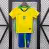 Maglietta Calcio Brasile Prima Set Bambino 2025 2026