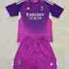 Maglietta Calcio Real Madrid Portiere Set Bambino 2025 2026 Porpora