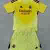 Maglietta Calcio Real Madrid Portero Set Bambino 2025 2026 Giallo
