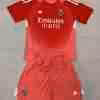 Maglietta Calcio Real Madrid Portero Set Bambino 2025 2026 Rosso