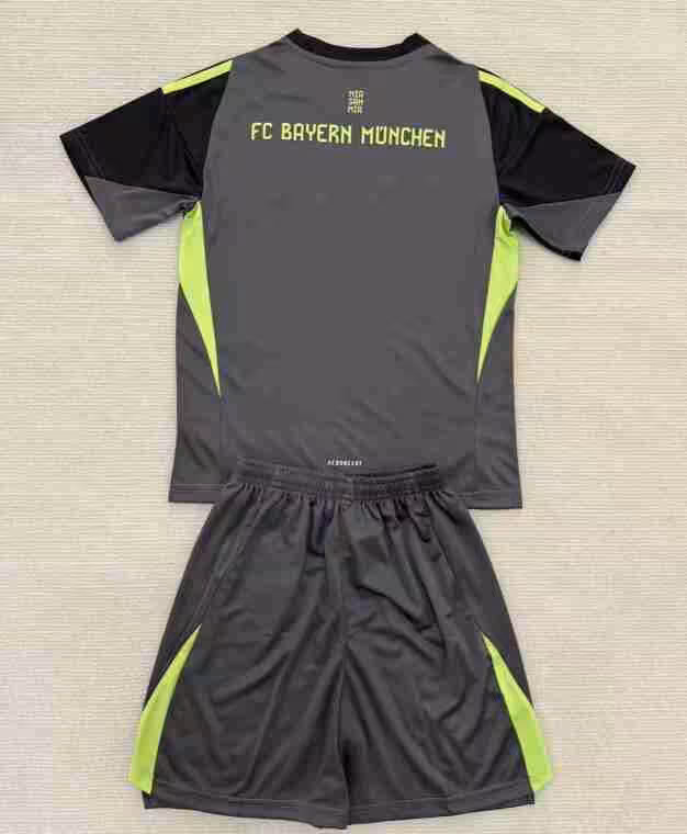 Maglietta Calcio Bayern Monaco Portiere Set Bambino 2025 2026 Nero_1