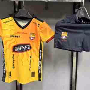 Maglietta Calcio FC Barcellona 100th Set Bambino 2025 2026