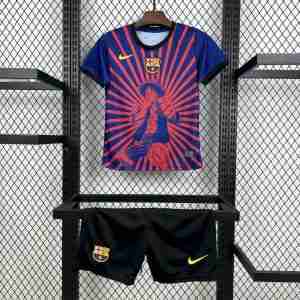Maglietta Calcio FC Barcellona One Peace Speciale Set Bambino 2025 2026
