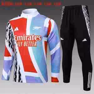 Felpa Allenamento Bambino Arsenal 2025 2026 Bianco Rosso