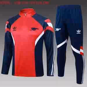 Felpa Allenamento Bambino Arsenal 2025 2026 Rosso Blu