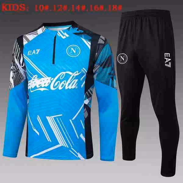 Ninos Sudadera De Training Napoli 2025-2026 Azul