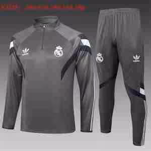 Felpa Allenamento Bambino Real Madrid 2025 2026 Grigio