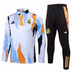 Felpa Allenamento Real Madrid 2025 2026 Bianco Arancione