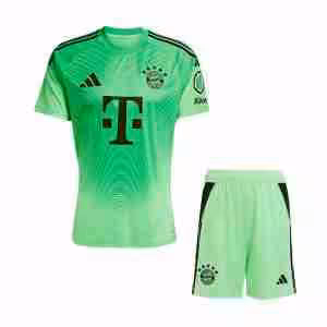 Maglietta Calcio Bayern Monaco Portiere Set Bambino 2025 2026 Verde