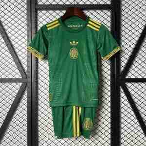 Maglietta Calcio Messico Speciale Set Bambino 2025 2026 Verde