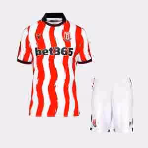 Maglietta Calcio Stoke City Prima Set Bambino 2025 2026