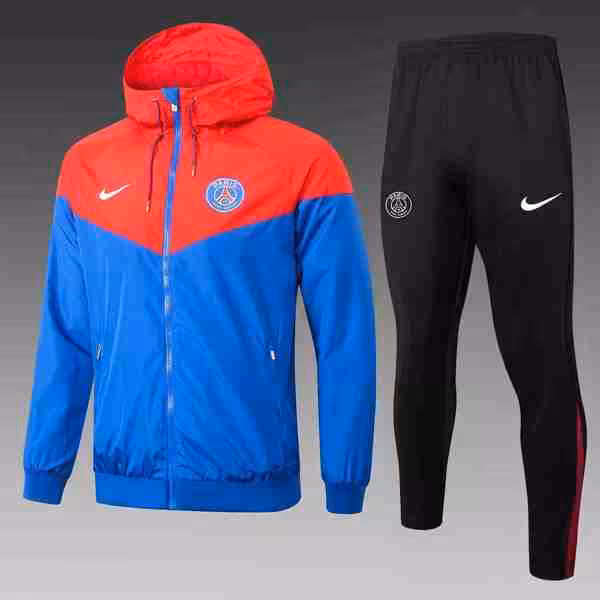 Rompevientos PSG Conjunto Completo 2025-2026 Rojo Azul