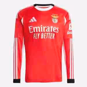 Thailandia Maglietta Calcio Prima Manica Lunga Benfica 2025 2026